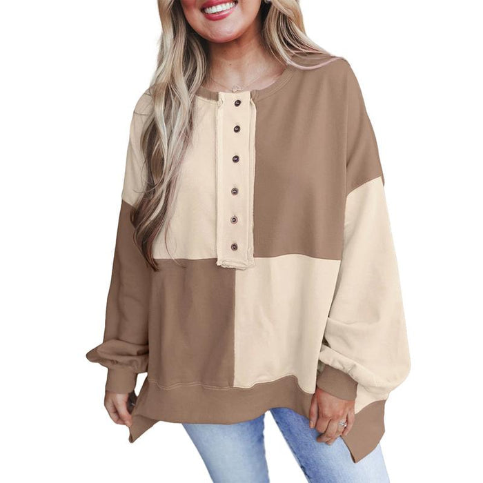 Victoria casual long sleeve crewneck pullover shown in multiple colors