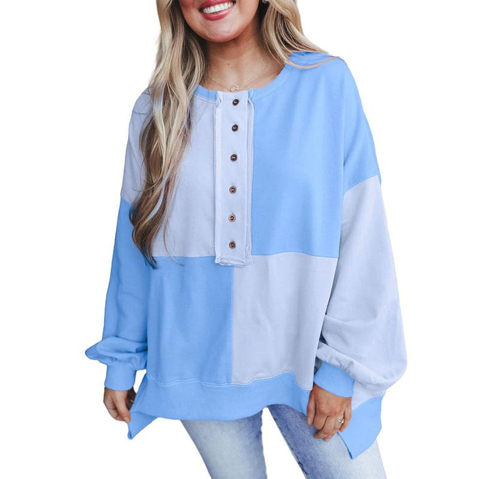 Victoria casual long sleeve crewneck pullover shown in multiple colors