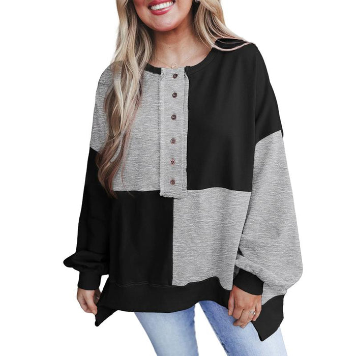 Victoria casual long sleeve crewneck pullover shown in multiple colors