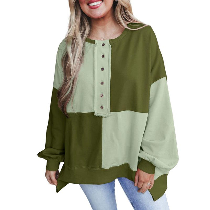 Victoria casual long sleeve crewneck pullover shown in multiple colors