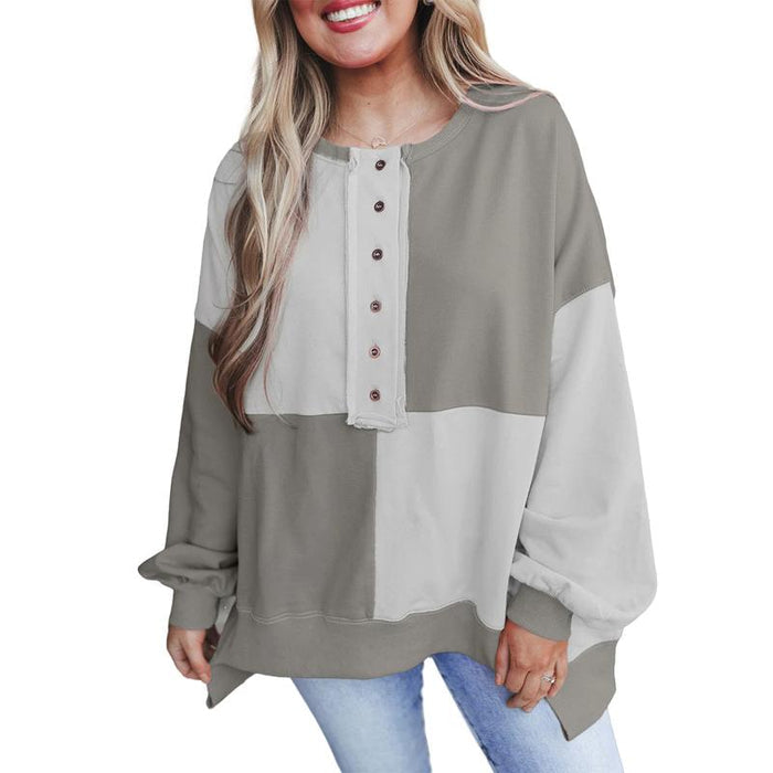 Victoria casual long sleeve crewneck pullover shown in multiple colors