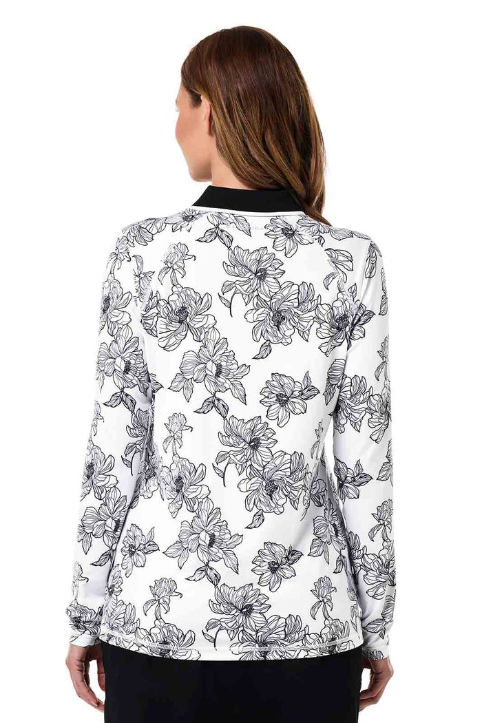 Color_White/Black Perfect Peony