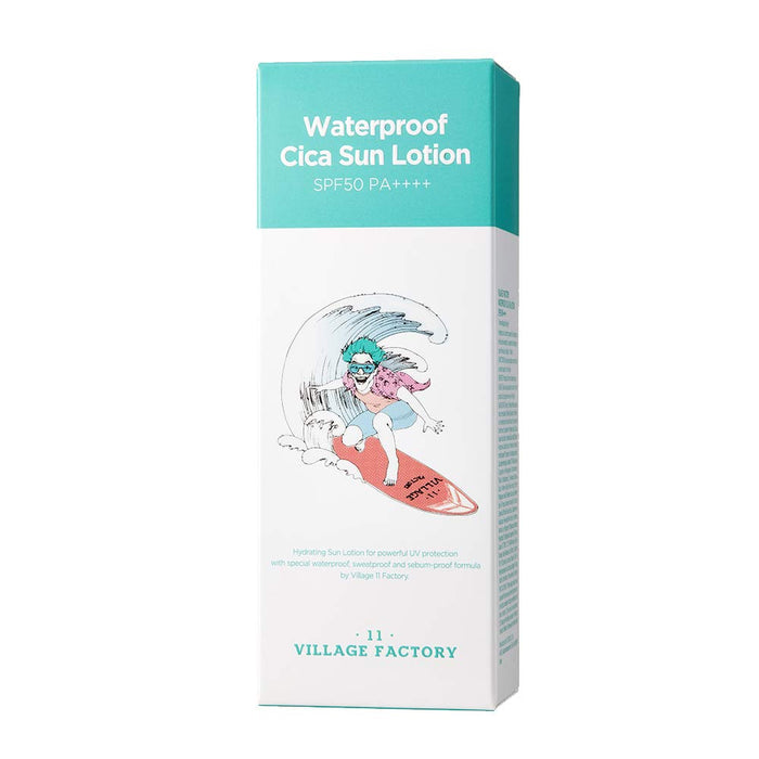 VILLAGE 11 FACTORY Waterproof Cica Sun Lotion لوشن واقي الشمس بالسيكا