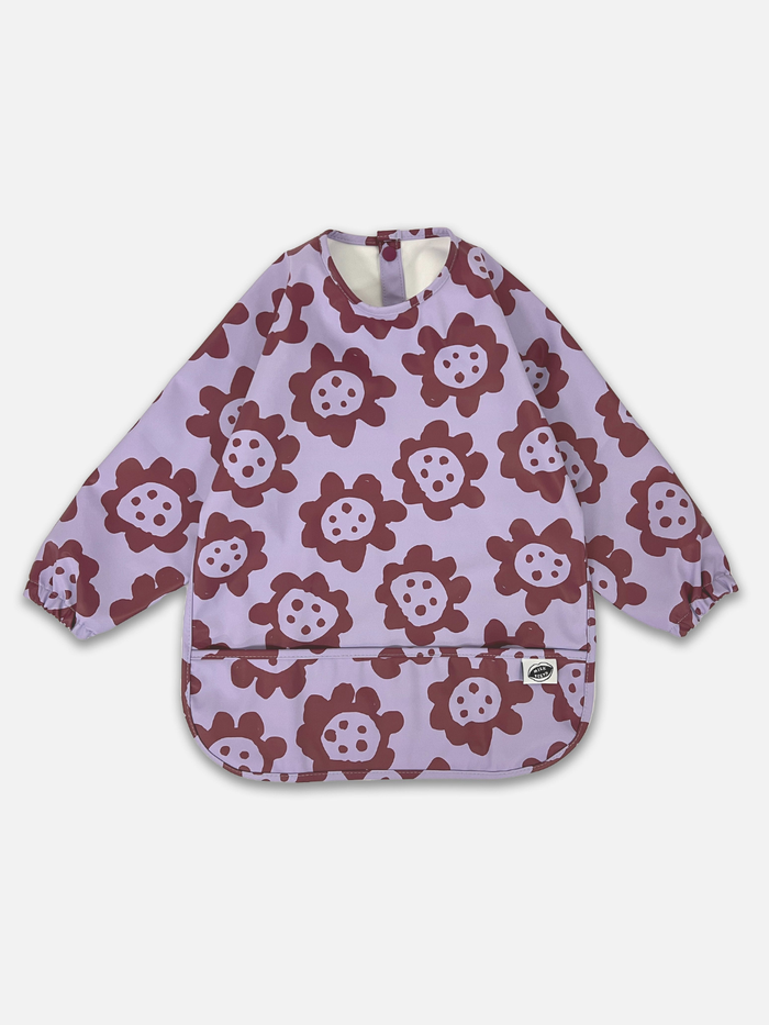 Violet Sunflowers Smock Bib