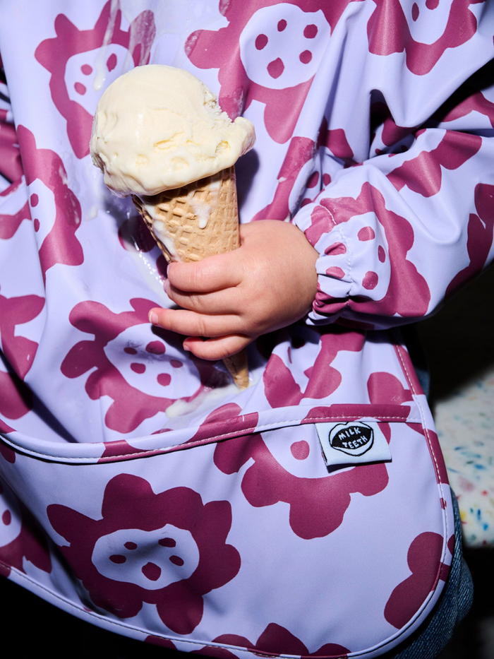 Violet Sunflowers Smock Bib