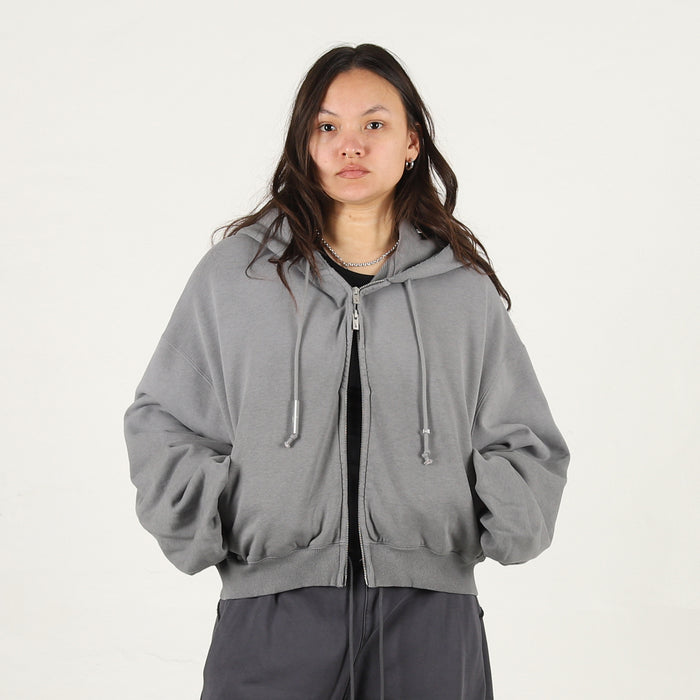 W' Nike NRG Studio Fleece Hood - Cool Grey