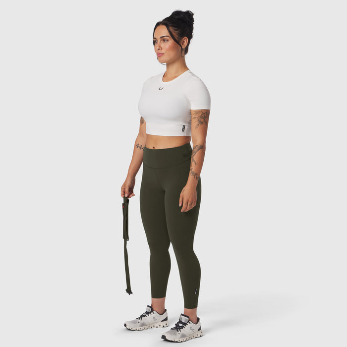 W030. LYCRA® 3-in-1 Legging - Olive