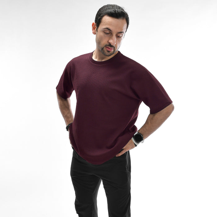 Waffle Oversized Tee - IRONGEAR Fitness