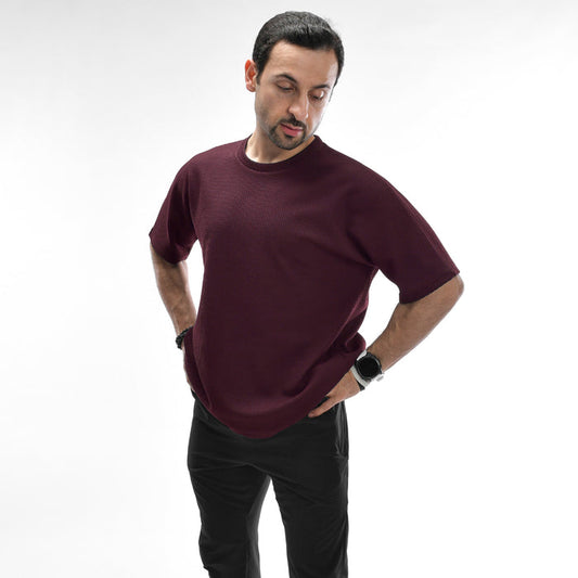 Waffle Oversized Tee - IRONGEAR Fitness