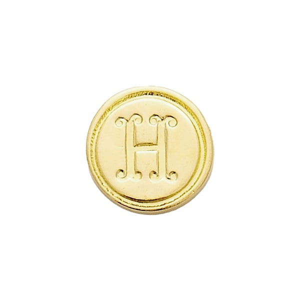 Brass Stamp Letter H