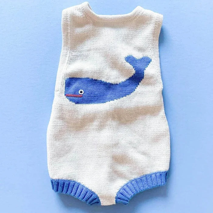 Whale Knitted Romper