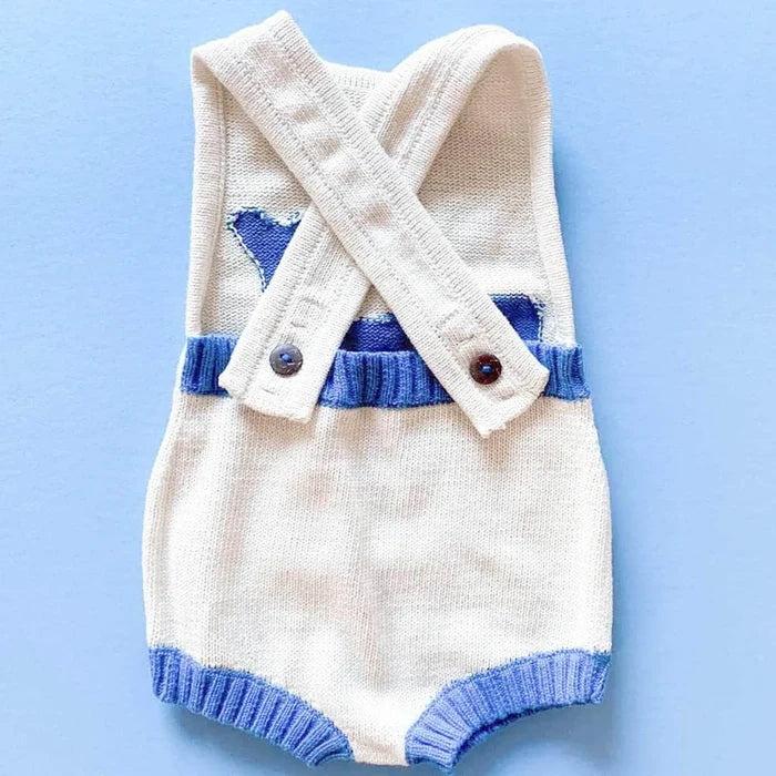 Whale Knitted Romper