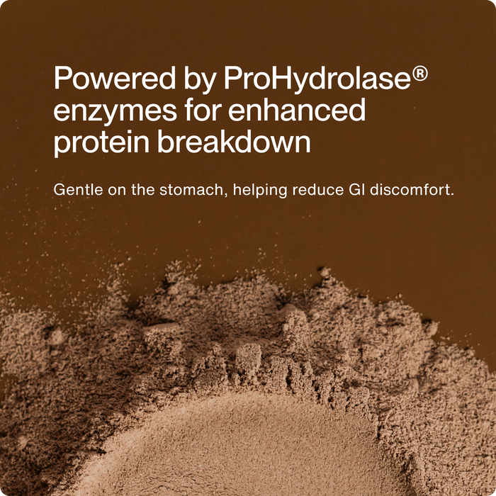 powered by ProHydrolase enzymes for enhanced protein breakdown