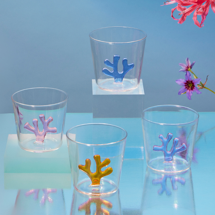 Whimsical Tumbler Glasses Set of 4