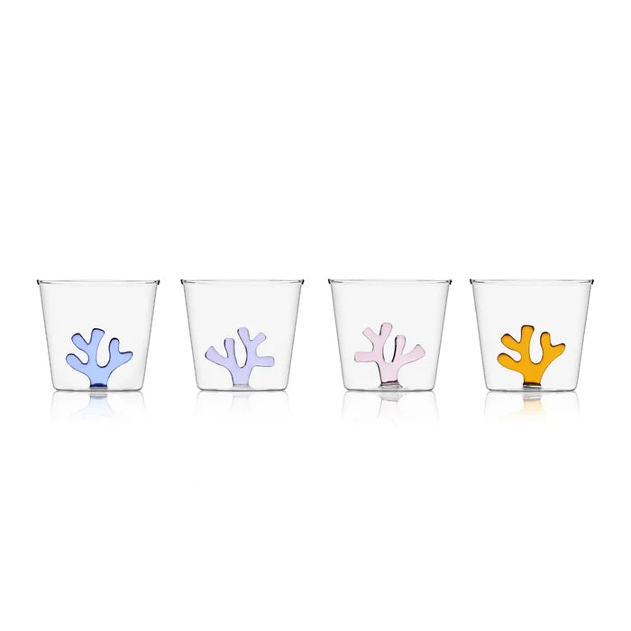 Whimsical Tumbler Glasses Set of 4