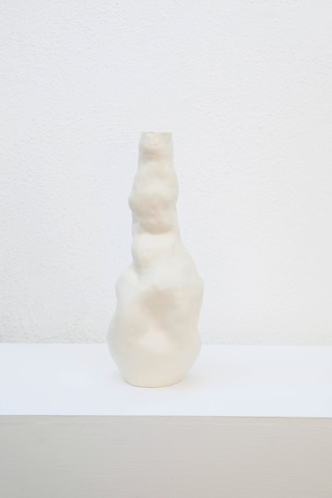White Crinkle Bottle