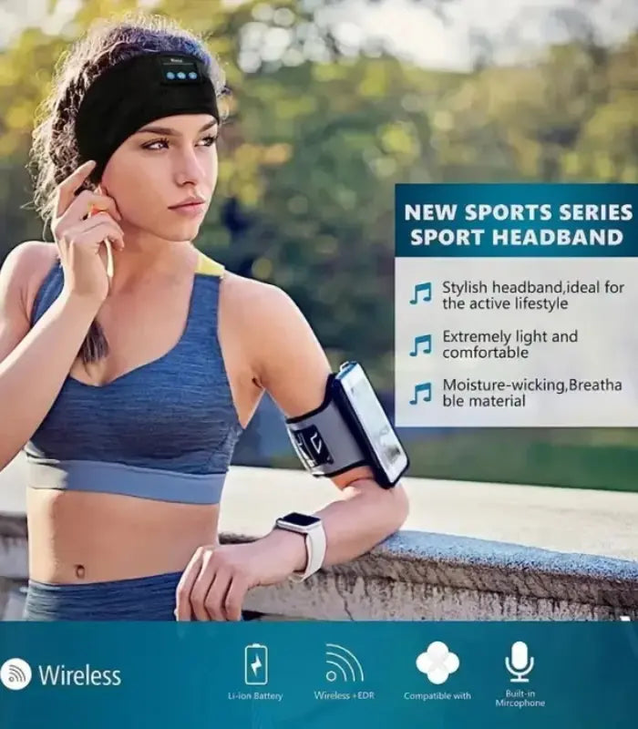 Wireless Bluetooth Headband for Sleep and Sports (14)