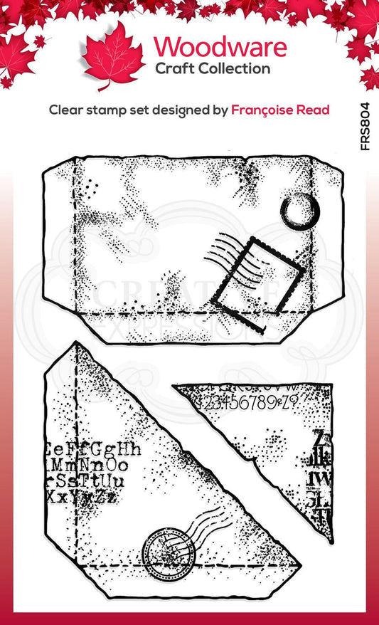 Woodware - Clear Singles - Paper Pockets. The precise cutting of these stamps will ensure clear and complete prints every time. Use with inks, embossing powders and other products, to create beautiful decorations on a multitude of craft projects. Available at Embellish Away located in Bowmanville Ontario Canada.
