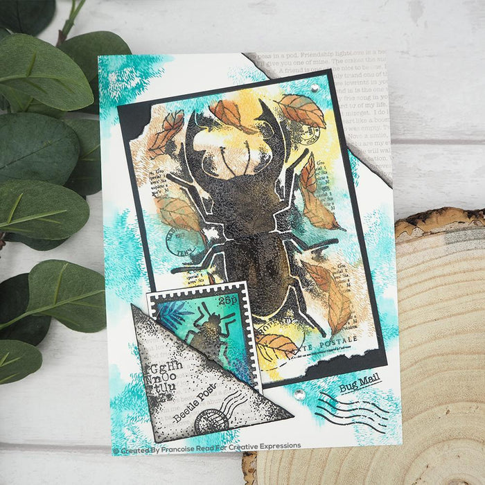 Woodware - Clear Singles - Paper Pockets. The precise cutting of these stamps will ensure clear and complete prints every time. Use with inks, embossing powders and other products, to create beautiful decorations on a multitude of craft projects. Available at Embellish Away located in Bowmanville Ontario Canada. example by brand ambassador.