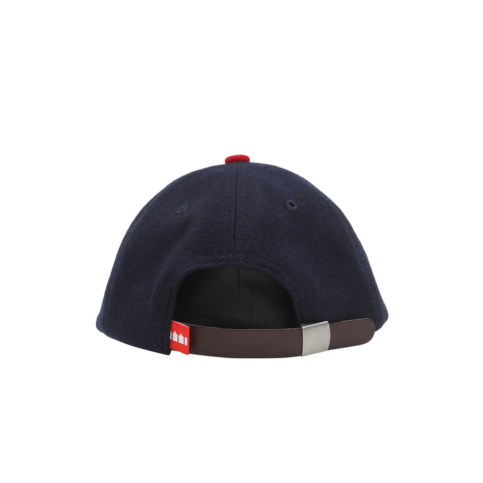 Wool Digi Cat Ball Cap - Navy/Red
