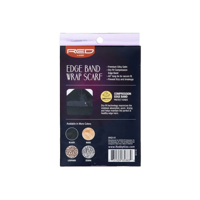 Wrap Scarf Edge Band 40" [Black] #Hq141