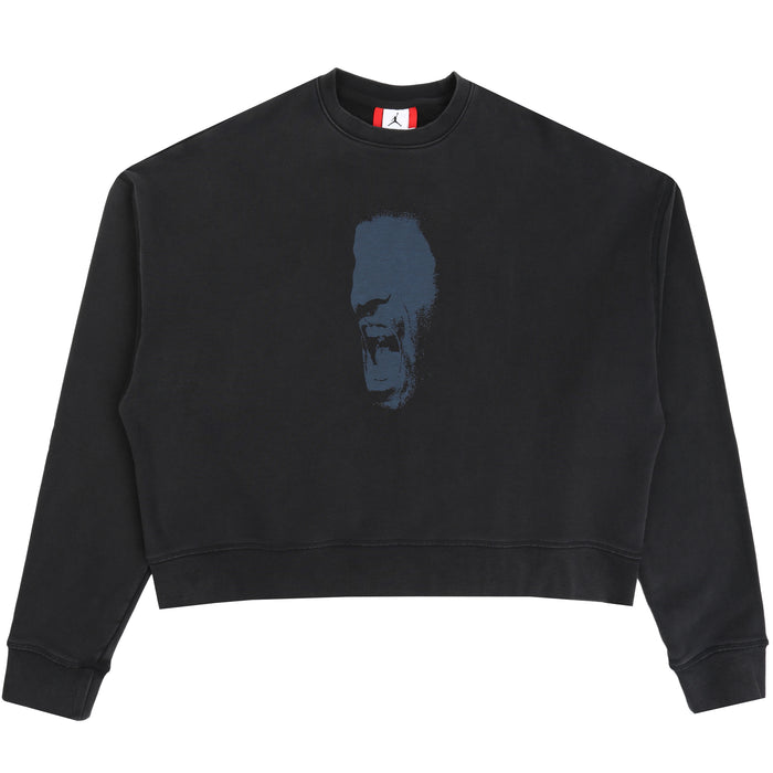 Jordan x IH Cropped Fleece Crew - Black