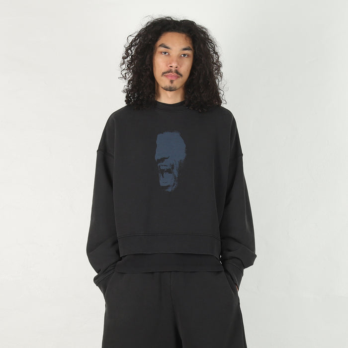 Jordan x IH Cropped Fleece Crew - Black