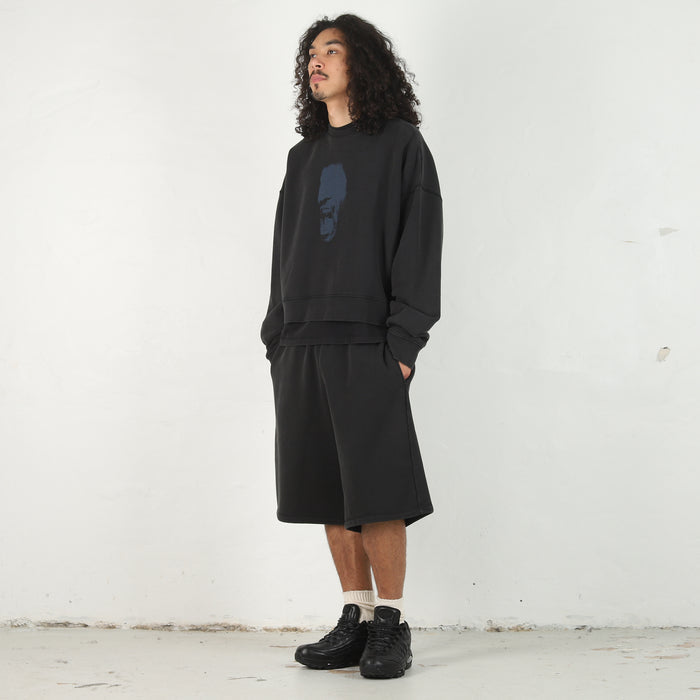 Jordan x IH Cropped Fleece Crew - Black