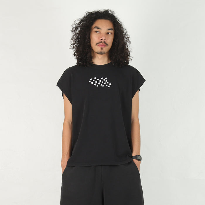 Jordan x IH Stars Cut Off T-Shirt - Black