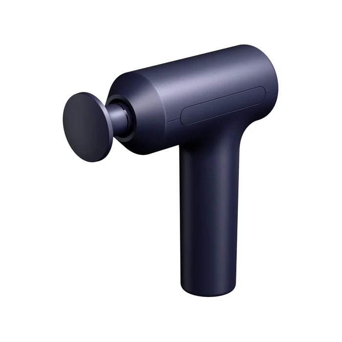 Rechterkant van de Xiaomi Massage Gun 2 met de platte opzetkop