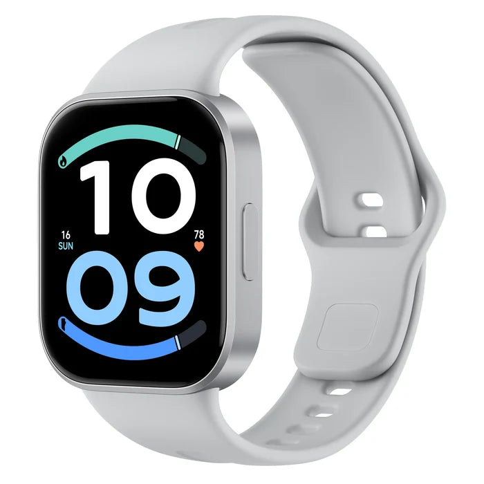 Xiaomi Redmi Watch 6 Active in Matte Silver schuin van links