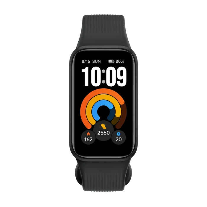 Xiaomi Smart Band 11 Active in het zwart recht van voren op witte achtergrond