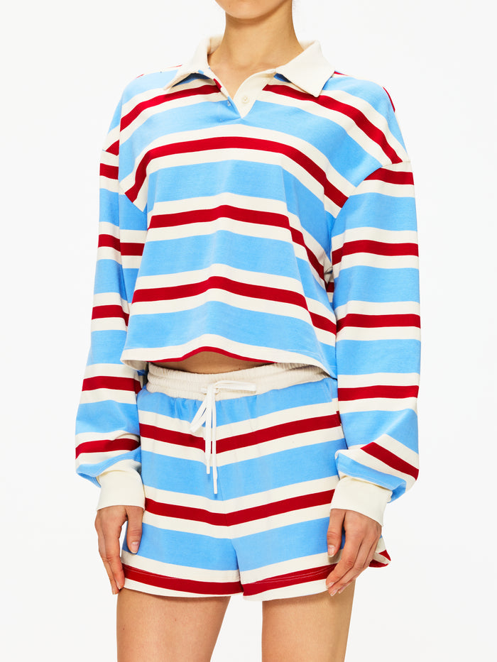 Year of Ours Striped Cotton Jersey Rugby